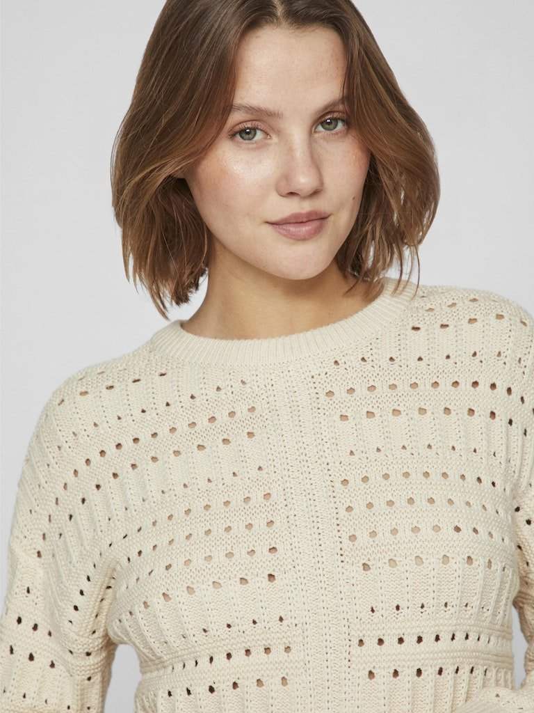 Pulls Vilisette L/S O-Neck Knit Top van Vila