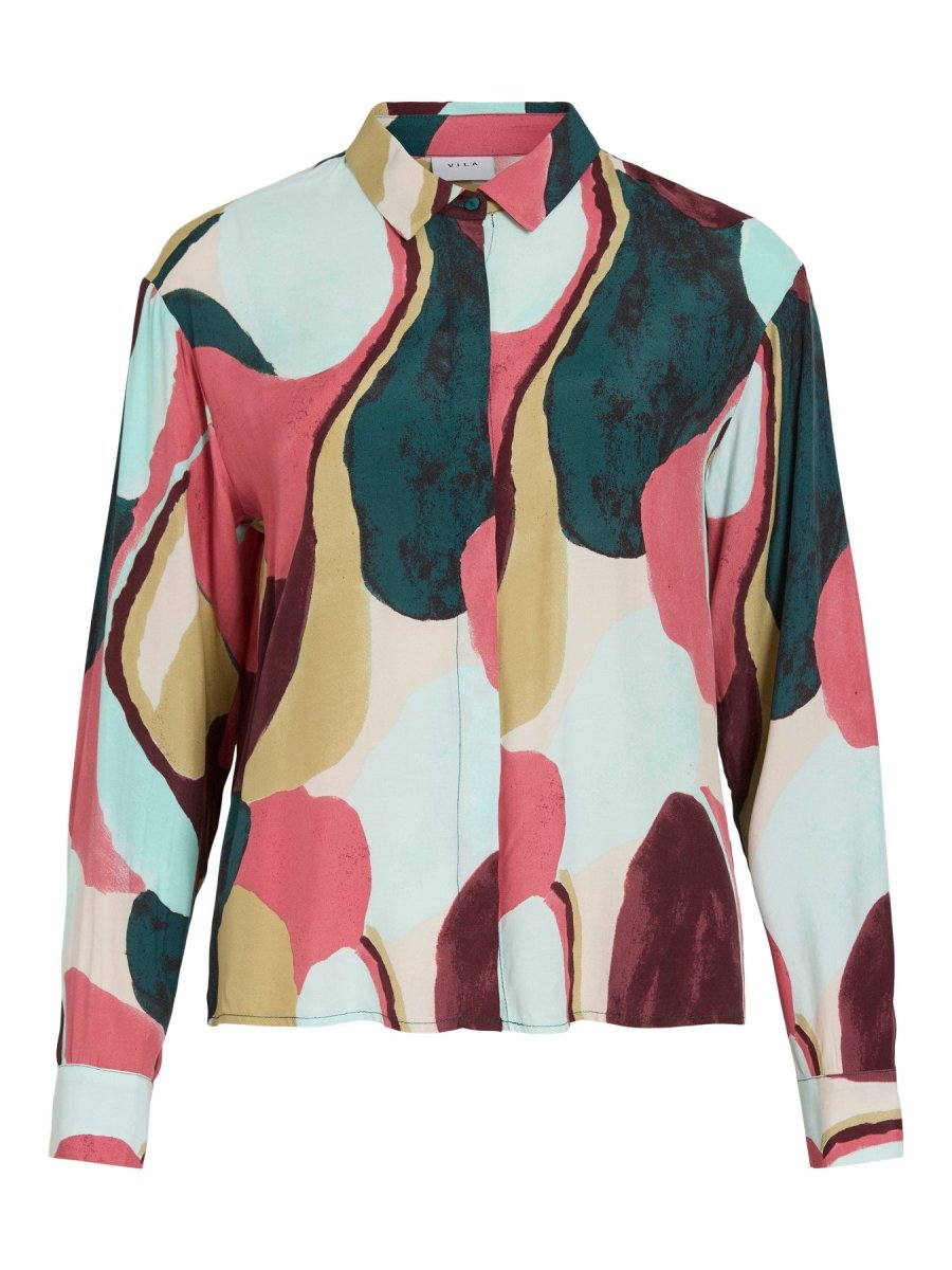 Vilulu Kai L/S Shirt van Vila – Shirts voor dames | Meisjes Brugge