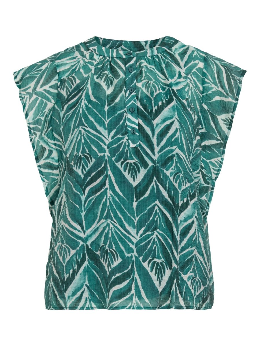 Vilyria Lya O-Neck Sl Top van Vila – Tops voor dames | Meisjes Brugge