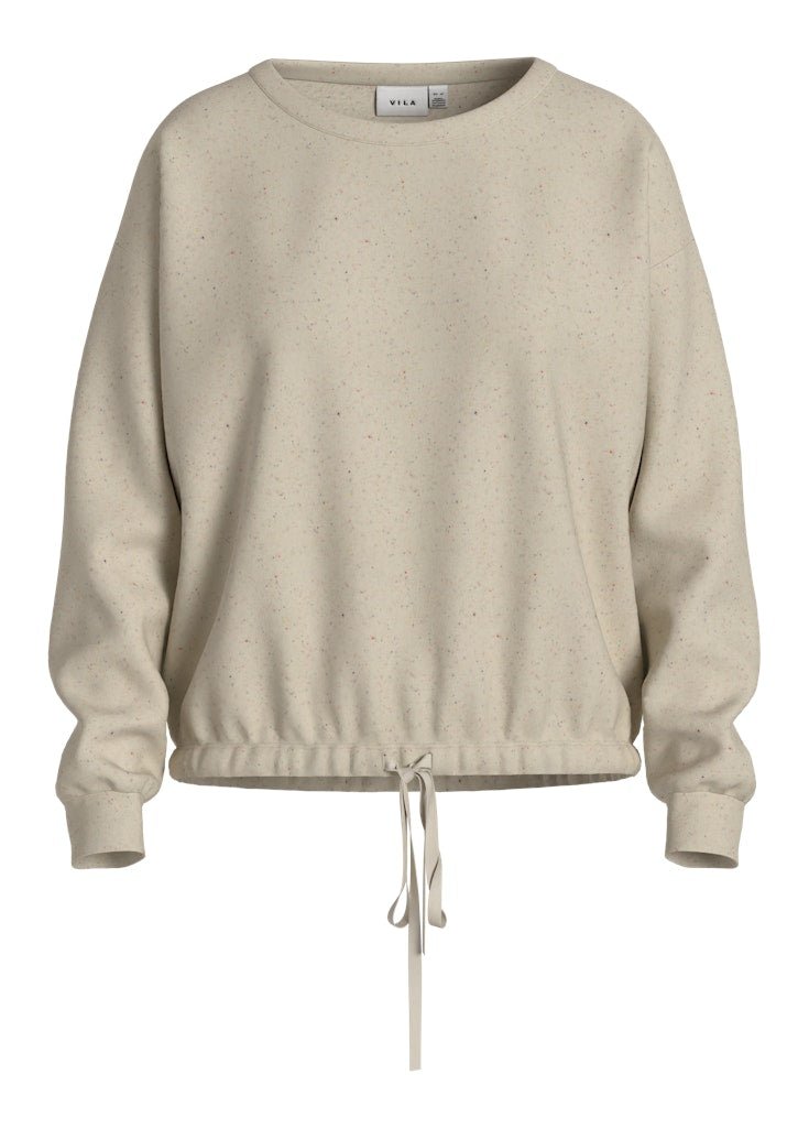 Vimadera O - Neck L/S String Top - koop Sweaters van Vila bij Meisjes Brugge