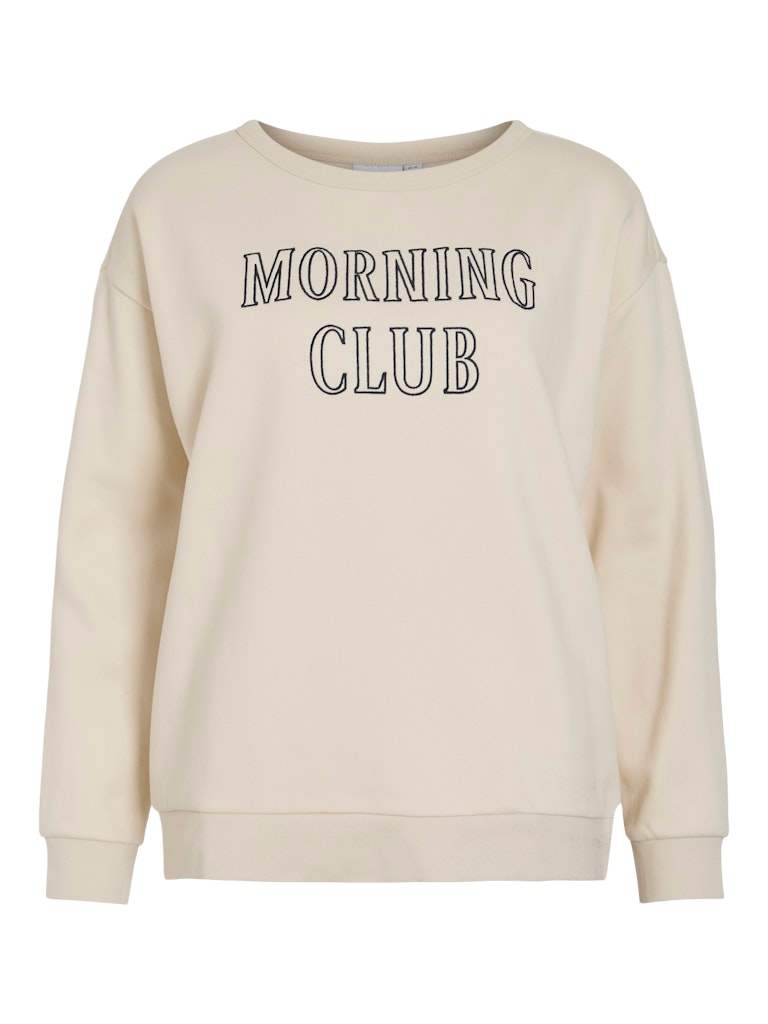 Vimaldea Emb O-Neck L/S Top van Vila – Pulls voor dames | Meisjes Brugge