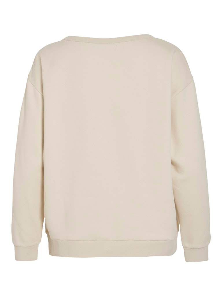 Vimaldea Emb O-Neck L/S Top van Vila – Pulls voor dames | Meisjes Brugge