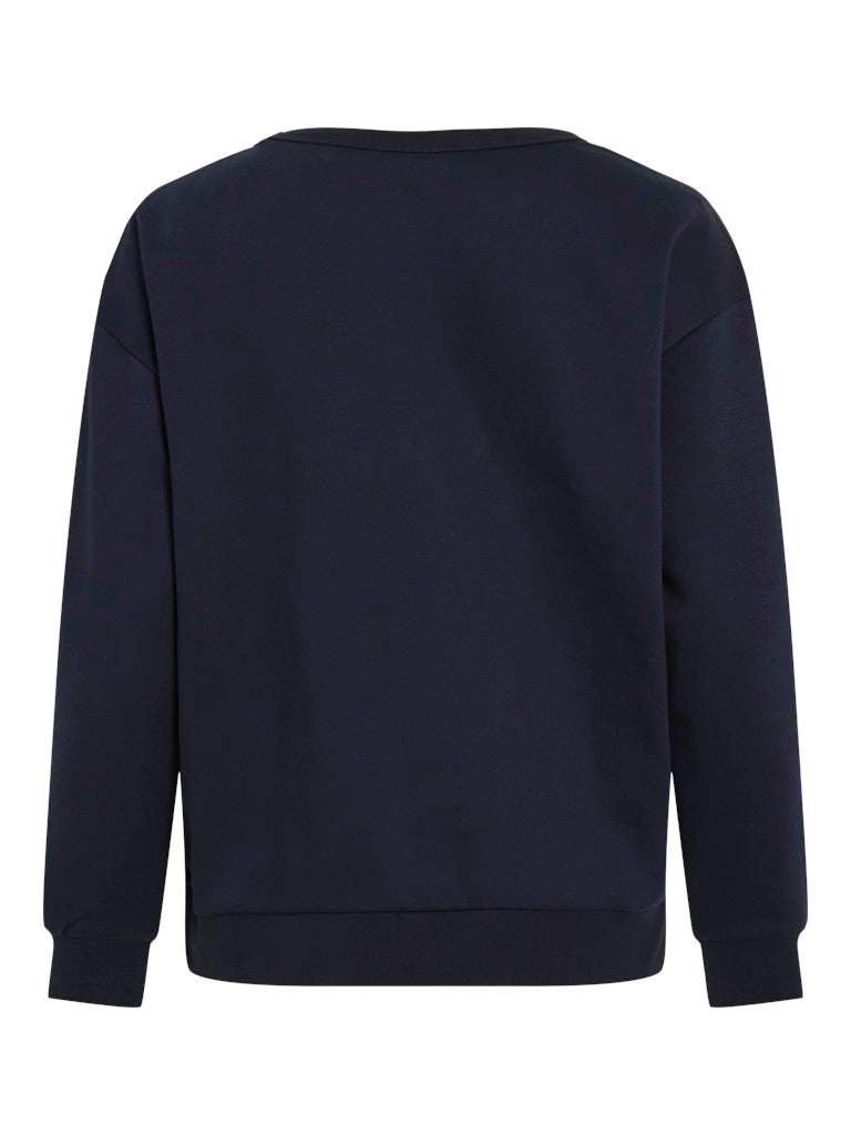 Vimaldea Emb O-Neck L/S Top van Vila – Pulls voor dames | Meisjes Brugge