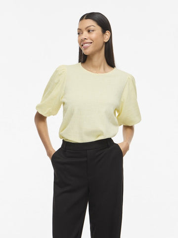 Vimalora O-Neck 2/4 Top van Vila – Tops voor dames | Meisjes Brugge