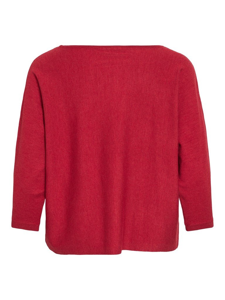 Vimalu Boatneck 3/4 Sleeve Knit Top Noos van Vila – Pulls voor dames | Meisjes Brugge