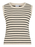 Vimalu Rib S/L O - Neck Knit Top – Pulls voor dames in kleur | Meisjes