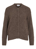 Shaved chocolate Pulls - Vimarley L/S Zip Cardigan van Vila