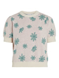 Birch green flowers Pulls - Vimavis S/S Knit Pullover - SS26 van Vila
