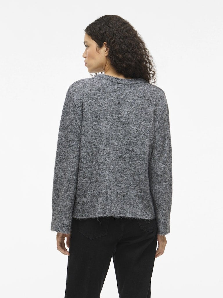 Pulls - Vimelie O-Neck L/S Detail Knit Top van Vila