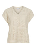 Vimerinda V-Neck C/S Top van Vila – Tops voor dames | Meisjes Brugge