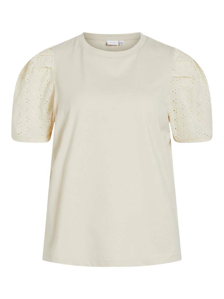 Vimerry O-Neck S/S Top van Vila – Tops voor dames | Meisjes Brugge