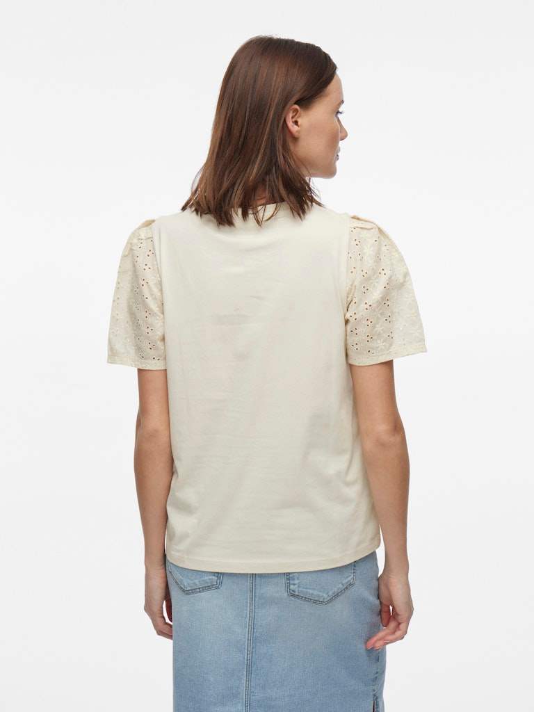 Vimerry O-Neck S/S Top van Vila – Tops voor dames | Meisjes Brugge