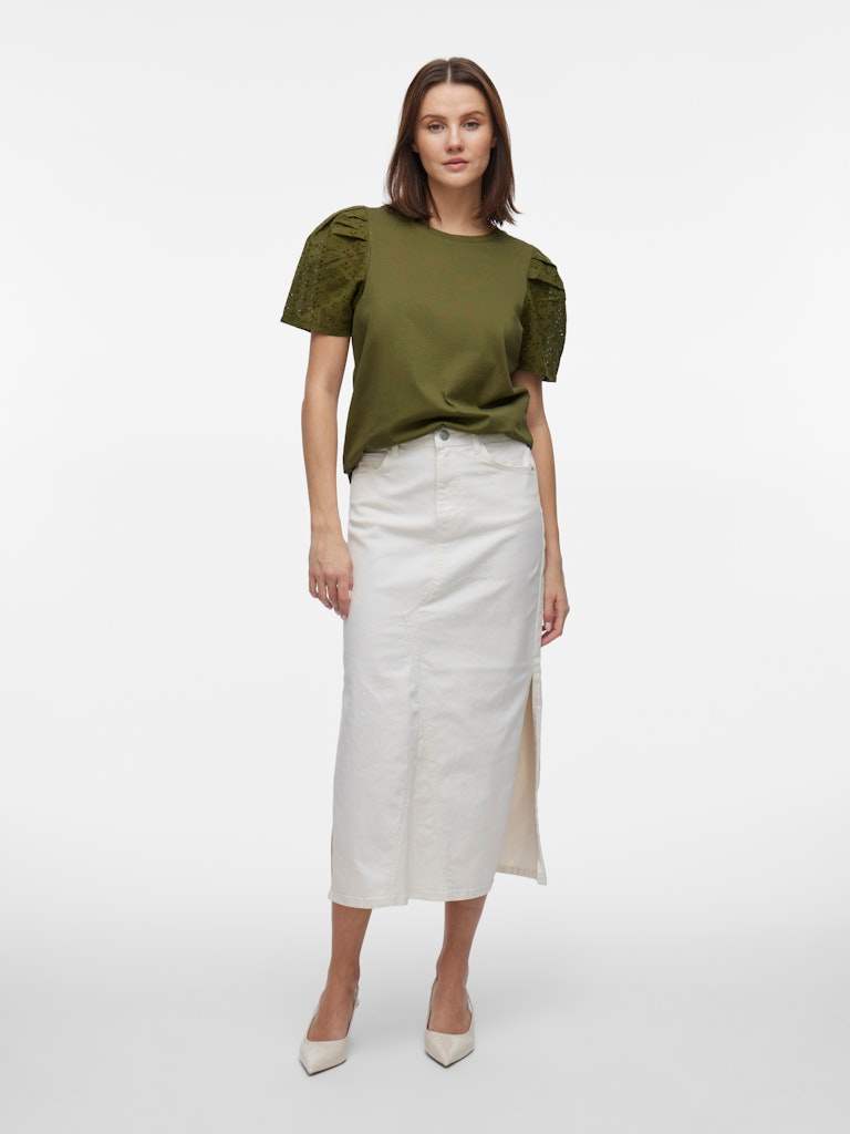 Vimerry O-Neck S/S Top van Vila – Tops voor dames | Meisjes Brugge