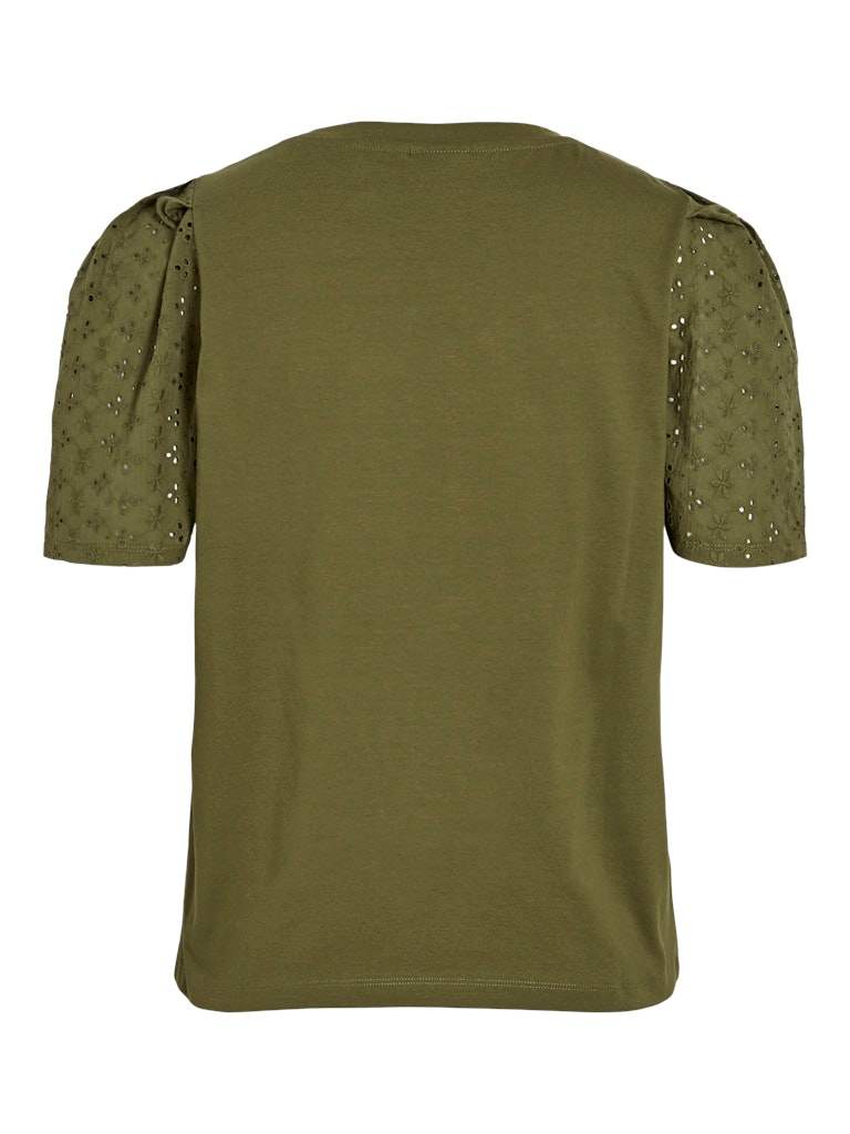 Vimerry O-Neck S/S Top van Vila – Tops voor dames | Meisjes Brugge