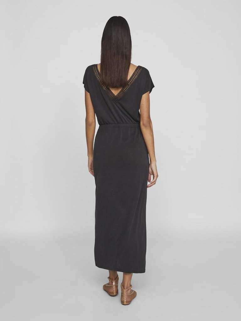 Jurken Vimodala Boat Neck Cap Sleeve Dress van Vila