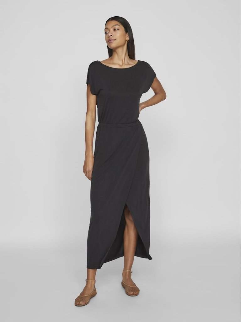 Jurken Vimodala Boat Neck Cap Sleeve Dress van Vila