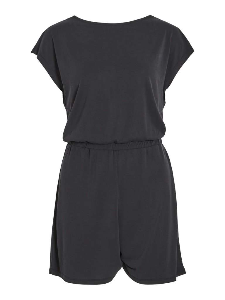 Black Beauty Playsuits - Vimodala Boat Neck Cap Sleeve Playsuit van Vila