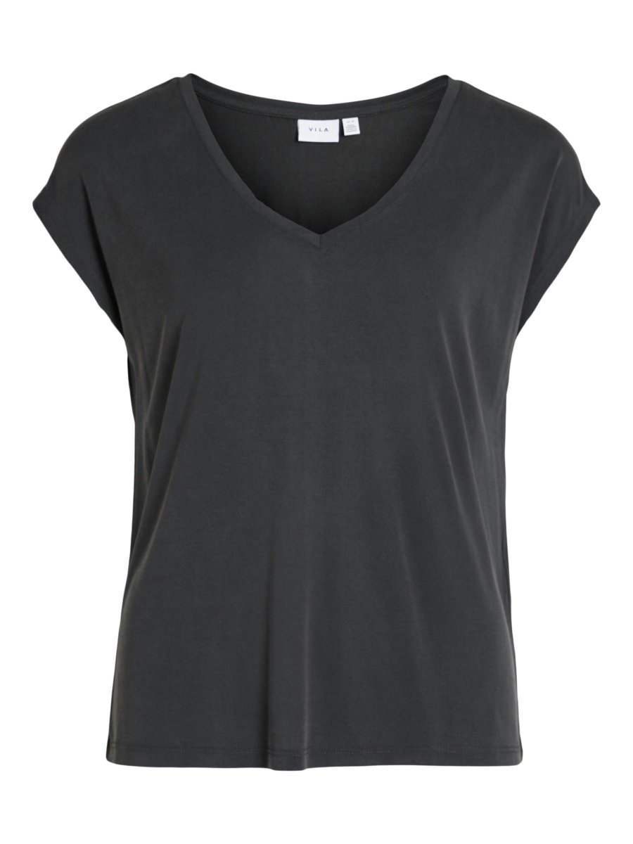 Vimodala V - Neck S/S Top - Noos SS24 - koop T-shirts van Vila bij Meisjes Brugge