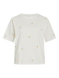 Vimonie Emb O-Neck S/S T-Shirt van Vila – T-shirts voor dames | Meisjes Brugge