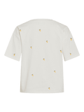 Vimonie Emb O-Neck S/S T-Shirt van Vila – T-shirts voor dames | Meisjes Brugge