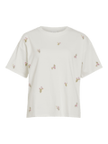 Vimonie Emb O-Neck S/S T-Shirt van Vila – T-shirts voor dames | Meisjes Brugge