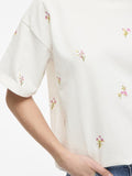 Vimonie Emb O-Neck S/S T-Shirt van Vila – T-shirts voor dames | Meisjes Brugge