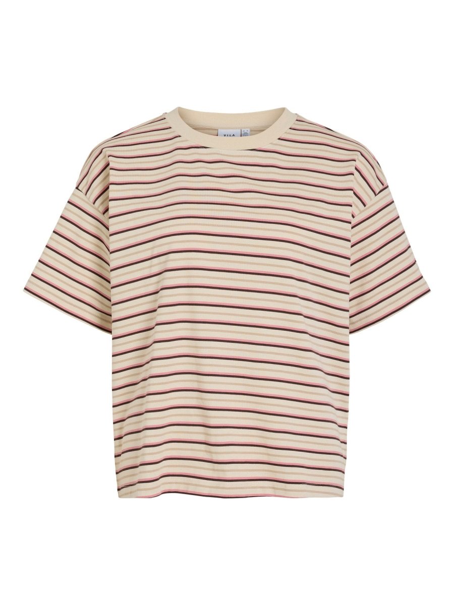 Vimonie Stripe O-Neck S/S T-Shirt van Vila – T-shirts voor dames | Meisjes Brugge