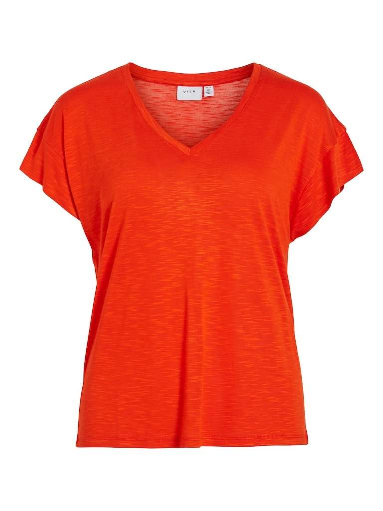 Orange.Com Tops - Vinoel S/S V-Neck Top van Vila