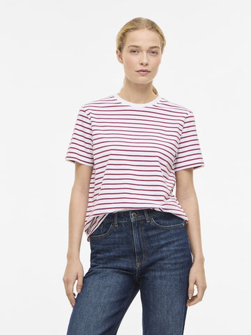 Anemone Bright White T-shirts - Vinora S/S Yd T-Shirt Noos van Vila