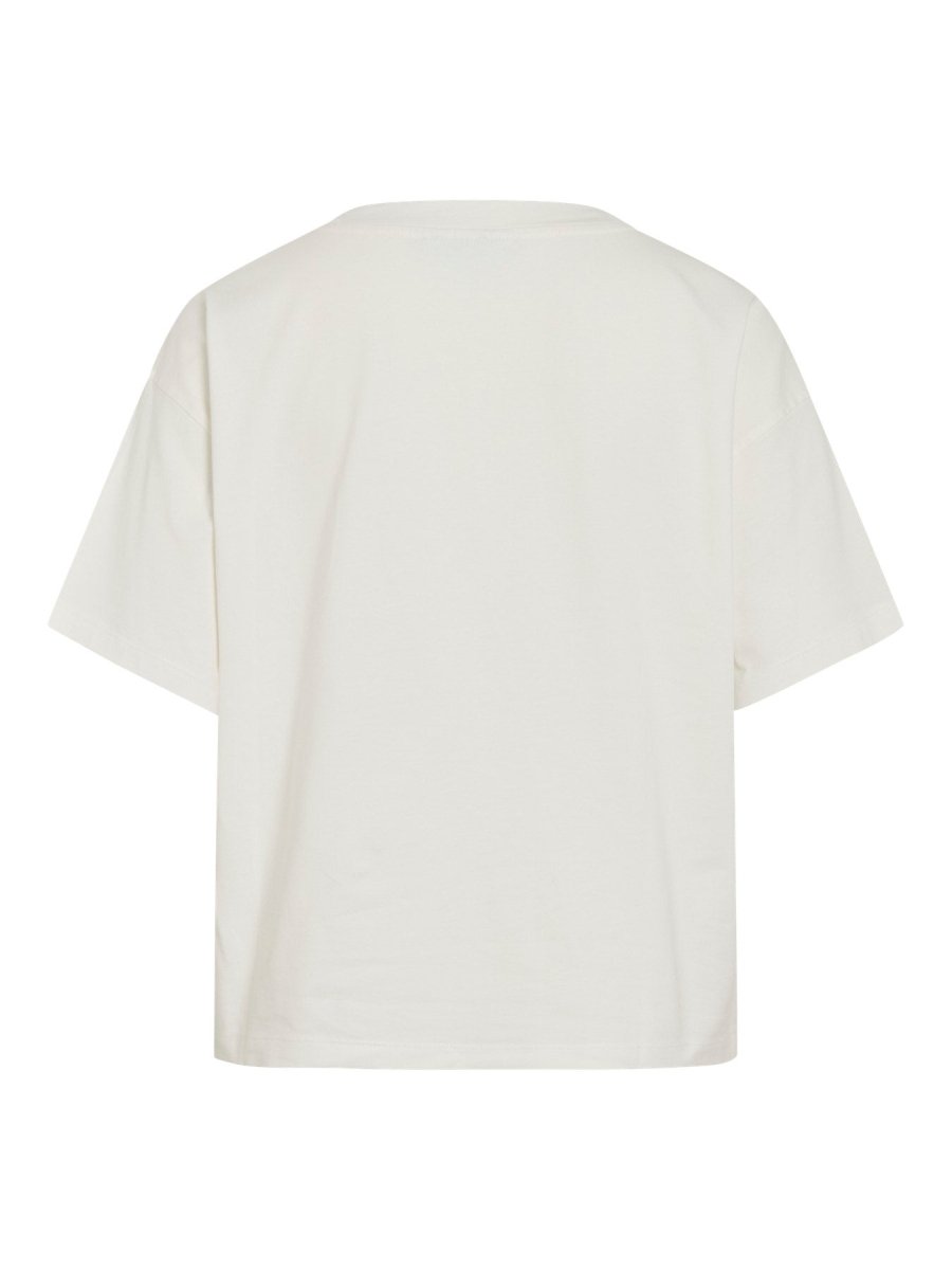 Vinorani Patch O-Neck S/S T-Shirt van Vila – Tops voor dames | Meisjes Brugge