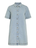 Jurken - Vinus 2/4 Sleeve Denim Dress Noos van Vila