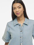 Jurken - Vinus 2/4 Sleeve Denim Dress Noos van Vila