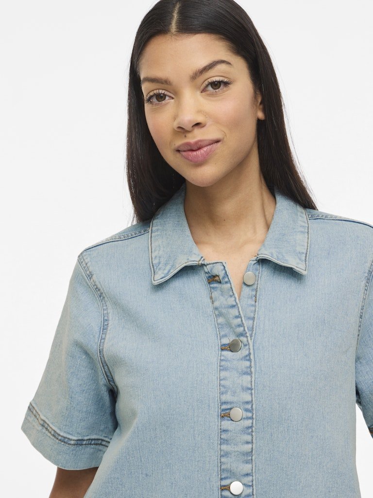 Vinus 2/4 Sleeve Denim Dress Noos van Vila – Jurken voor dames | Meisjes Brugge