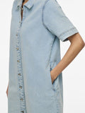 Jurken - Vinus 2/4 Sleeve Denim Dress Noos van Vila