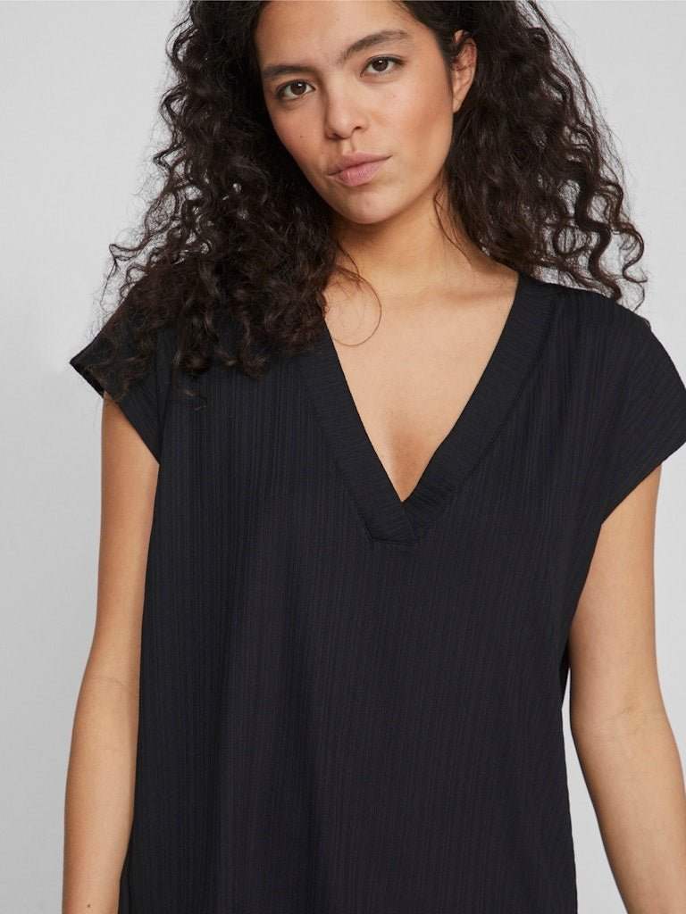 Viofelia V-Neck S/S Top van Vila – Tops voor dames | Meisjes Brugge