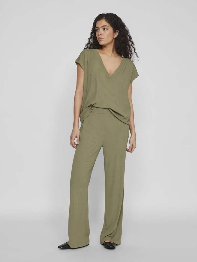 Viofelia V-Neck S/S Top van Vila – Tops voor dames | Meisjes Brugge