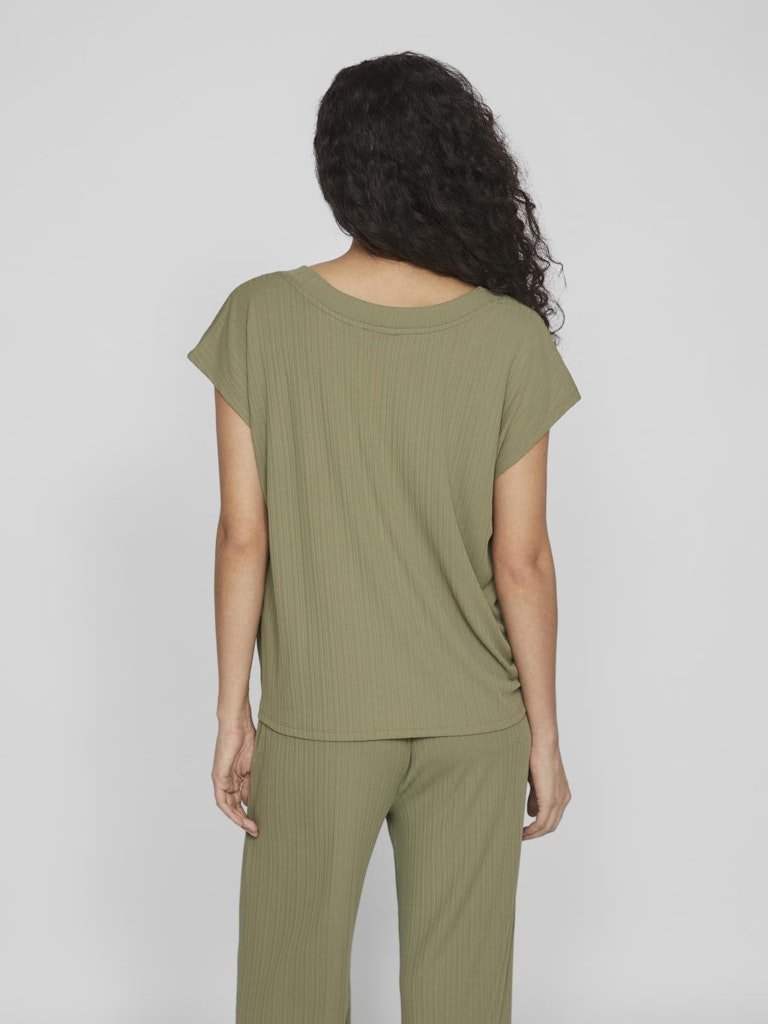Viofelia V-Neck S/S Top van Vila – Tops voor dames | Meisjes Brugge