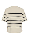 Viostria O - Neck 2/4 Striped Knit Top - koop Pulls van Vila bij Meisjes Brugge