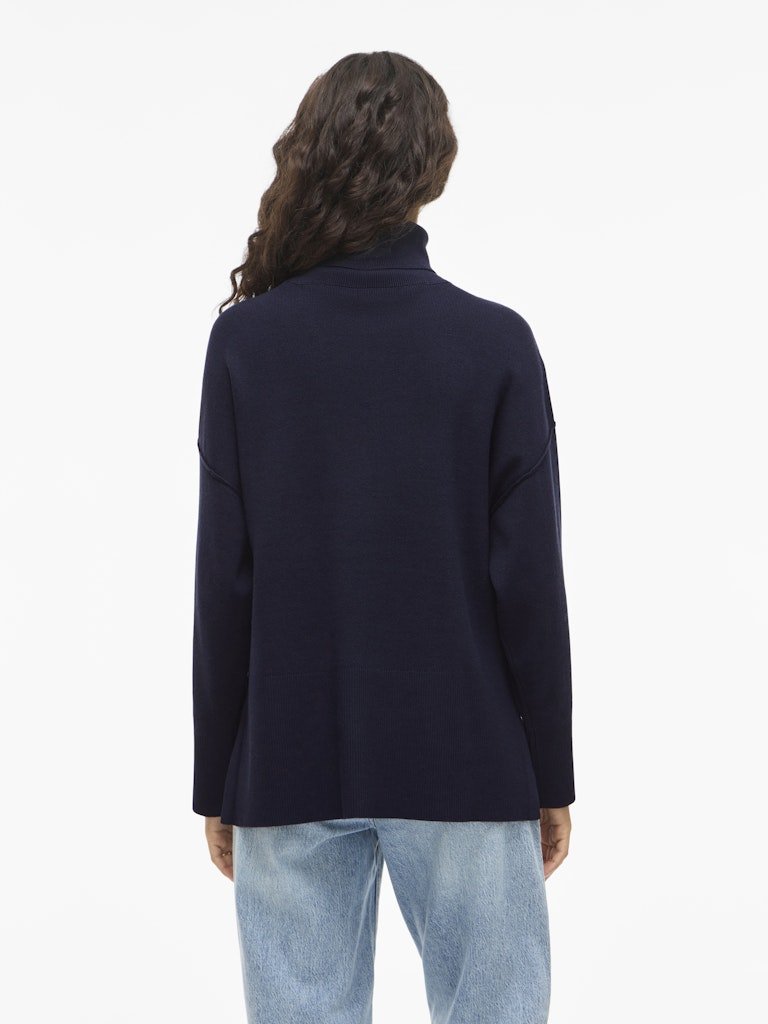 Viostria Rollneck L/S Knit Top Noos - AW25 van Vila – Pulls voor dames | Meisjes Brugge