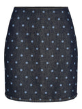 Vipal Hw Dot Short Denim Skirt - koop Rokken van Vila bij Meisjes Brugge