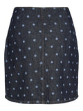 Vipal Hw Dot Short Denim Skirt - koop Rokken van Vila bij Meisjes Brugge