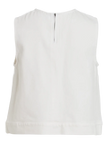 Vipal O-Neck Short Denim Top van Vila – Tops voor dames | Meisjes Brugge
