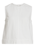 Vipal O-Neck Short Denim Top van Vila – Tops voor dames | Meisjes Brugge