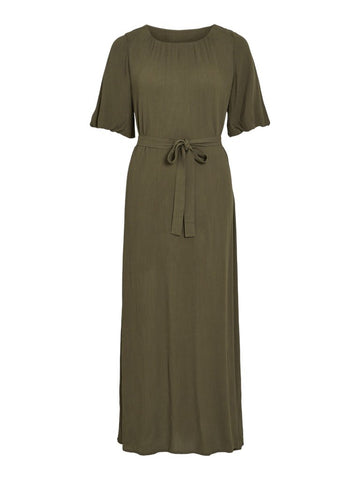 Vipaliva O - Neck 2/4 Ankle Dress - koop Jurken van Vila bij Meisjes Brugge