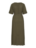 Vipaliva O - Neck 2/4 Ankle Dress - koop Jurken van Vila bij Meisjes Brugge