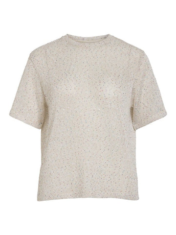 Vipatzy S/S Glitter Top - koop Tops van Vila bij Meisjes Brugge