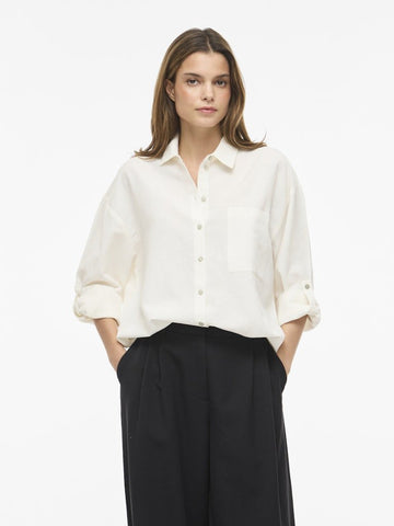 Viprisilla L/S Loose Shirt Noos van Vila – Shirts voor dames | Meisjes Brugge