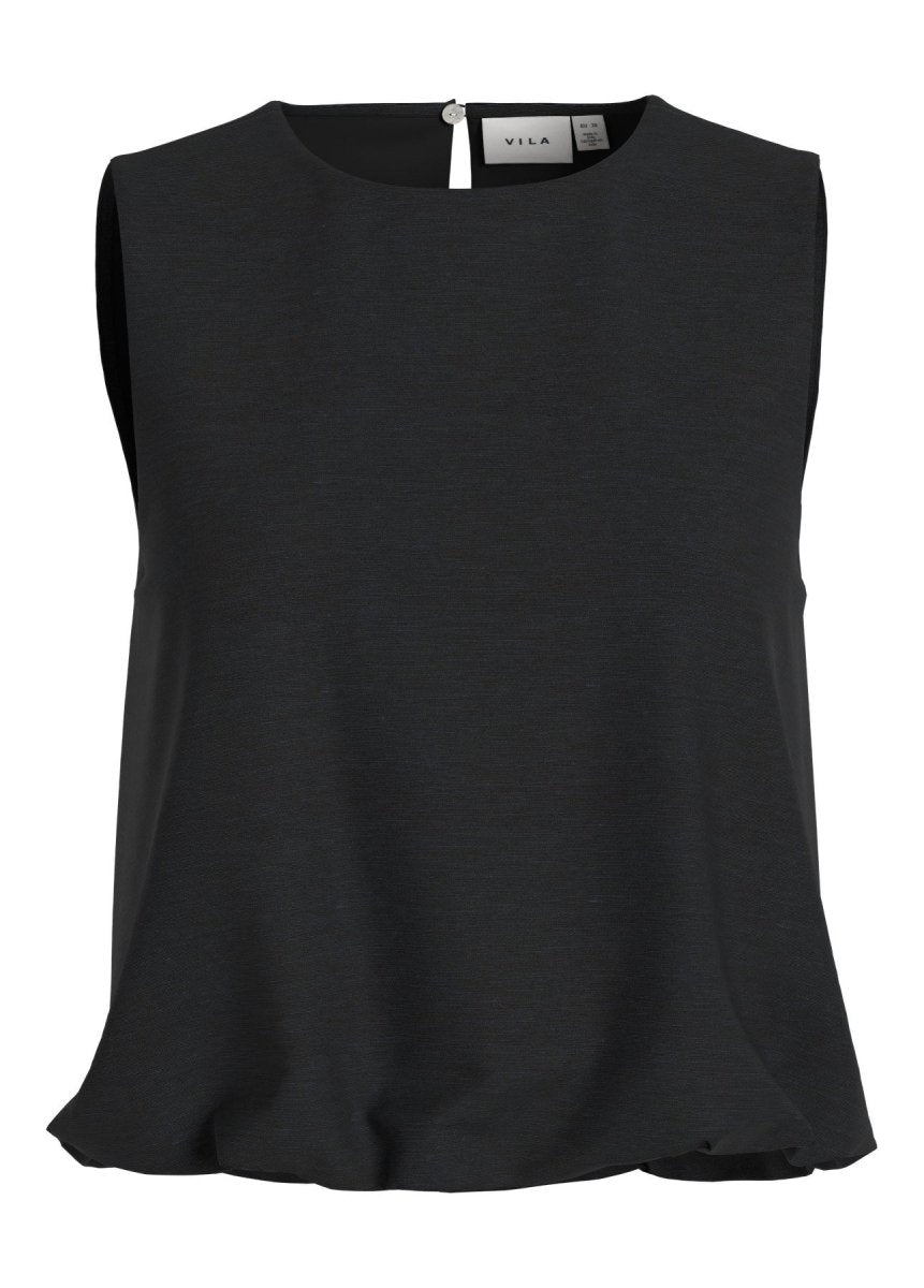 Viprisilla O-Neck S/L Balloon Top van Vila – Tops voor dames | Meisjes Brugge