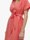 Viprisilla V - Neck S/S Dress - koop Jurken van Vila bij Meisjes Brugge