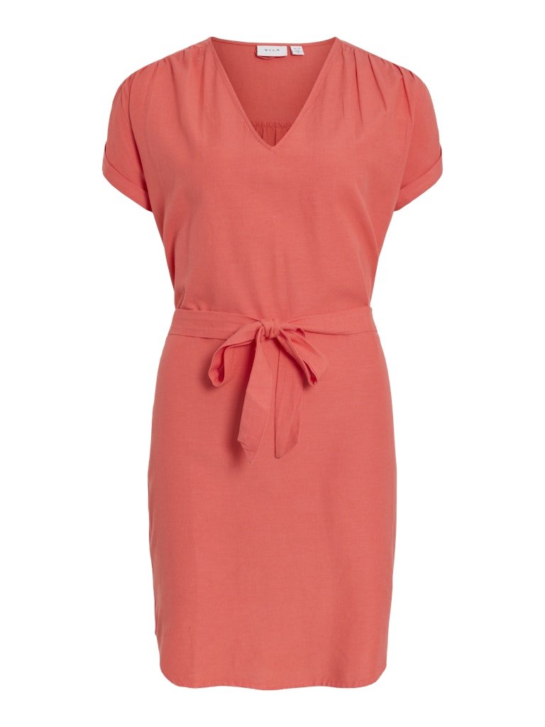 Viprisilla V - Neck S/S Dress - koop Jurken van Vila bij Meisjes Brugge